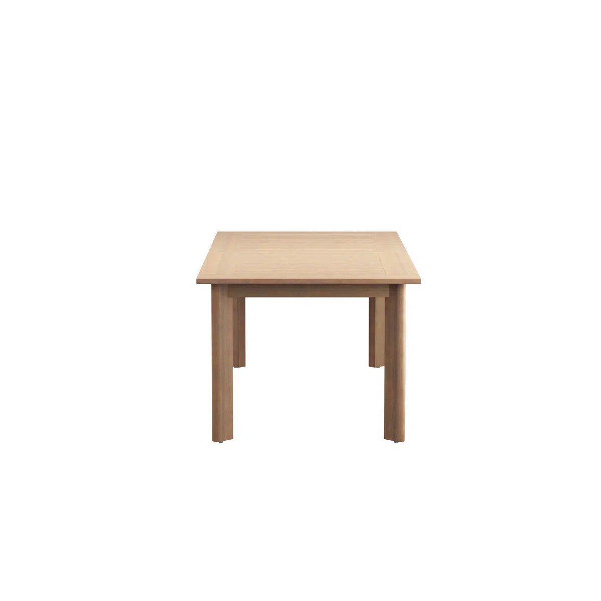 Pablo Solid Acacia Wood Extendable Dining Table With Self Storing Leaf, Natural | Wayfair North America