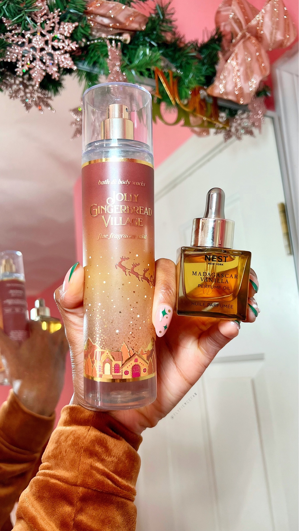 I’m still hanging onto my holiday spirit lol 🎄🎅🏾✨, and this fragrance has been my go to this Christmas season.

I like to apply the NEST New York Madagascar Vanilla perfume oil  (which they gifted to me) with the Jolly Gingerbread Village body spray from Bath and Body Works, and this combination smells amazing 😍🙌🏾. 

If you like vanilla, gingerbread, with a hint of spiciness, you will like these together.

#LTKbeauty #LTKHoliday #LTKfindsunder100