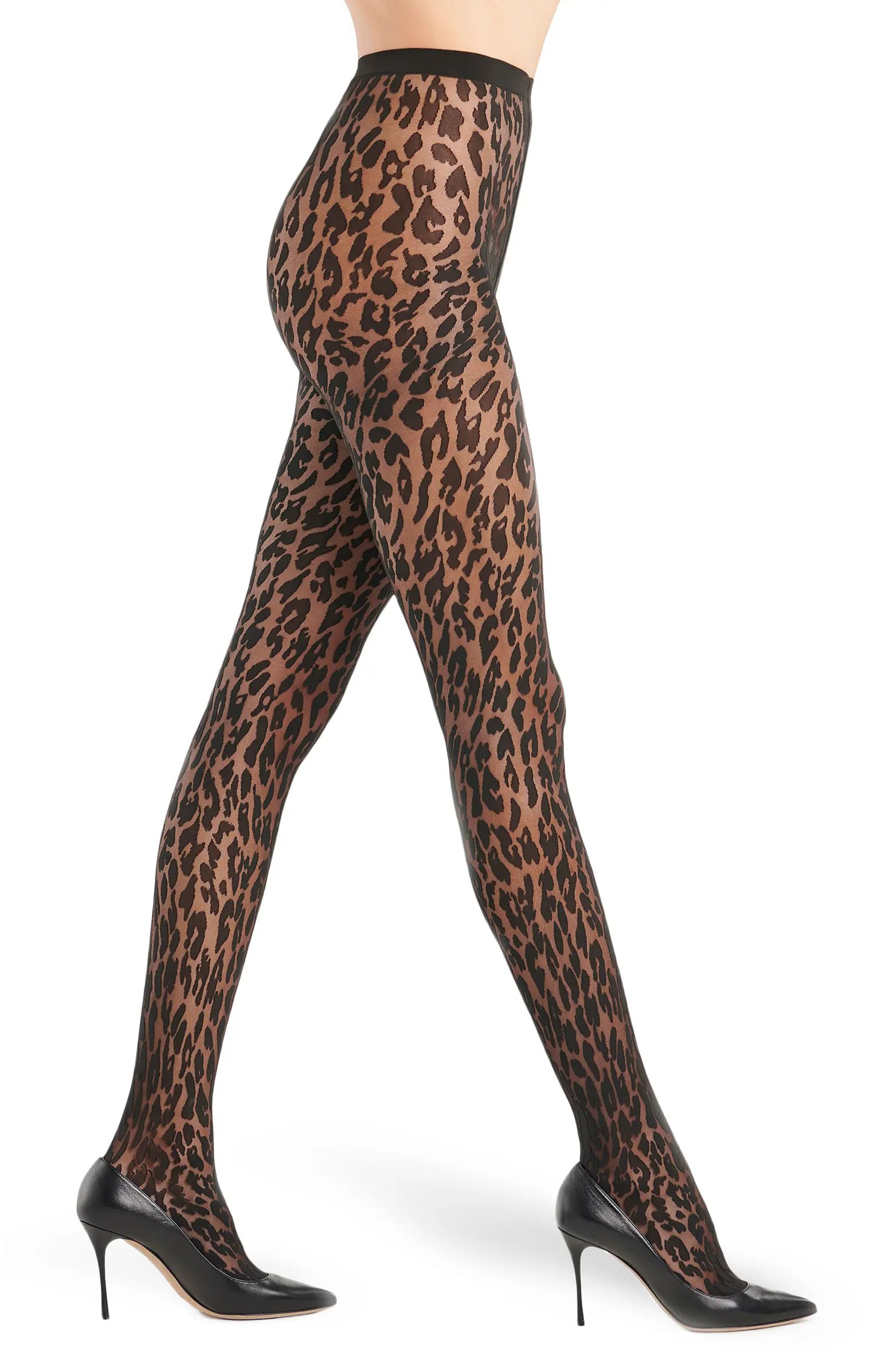 Wolford Josey Leopard Pattern Tights | Nordstrom | Nordstrom
