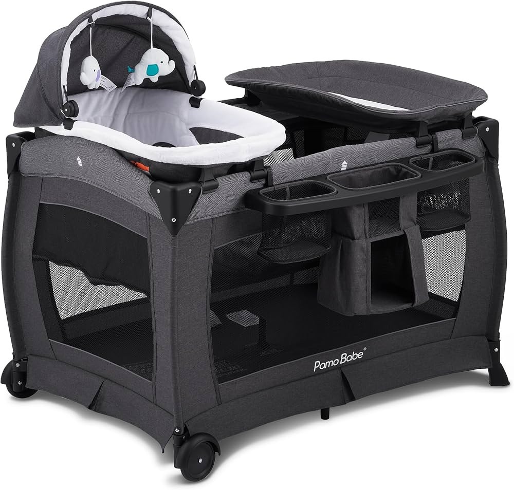 Pamo Babe Deluxe Nursery Center Portable Playpen Foldable Playard for Baby and Toddler Mattress, ... | Amazon (US)