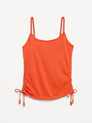 Shirred Side Cami Tank Top | Old Navy (US)
