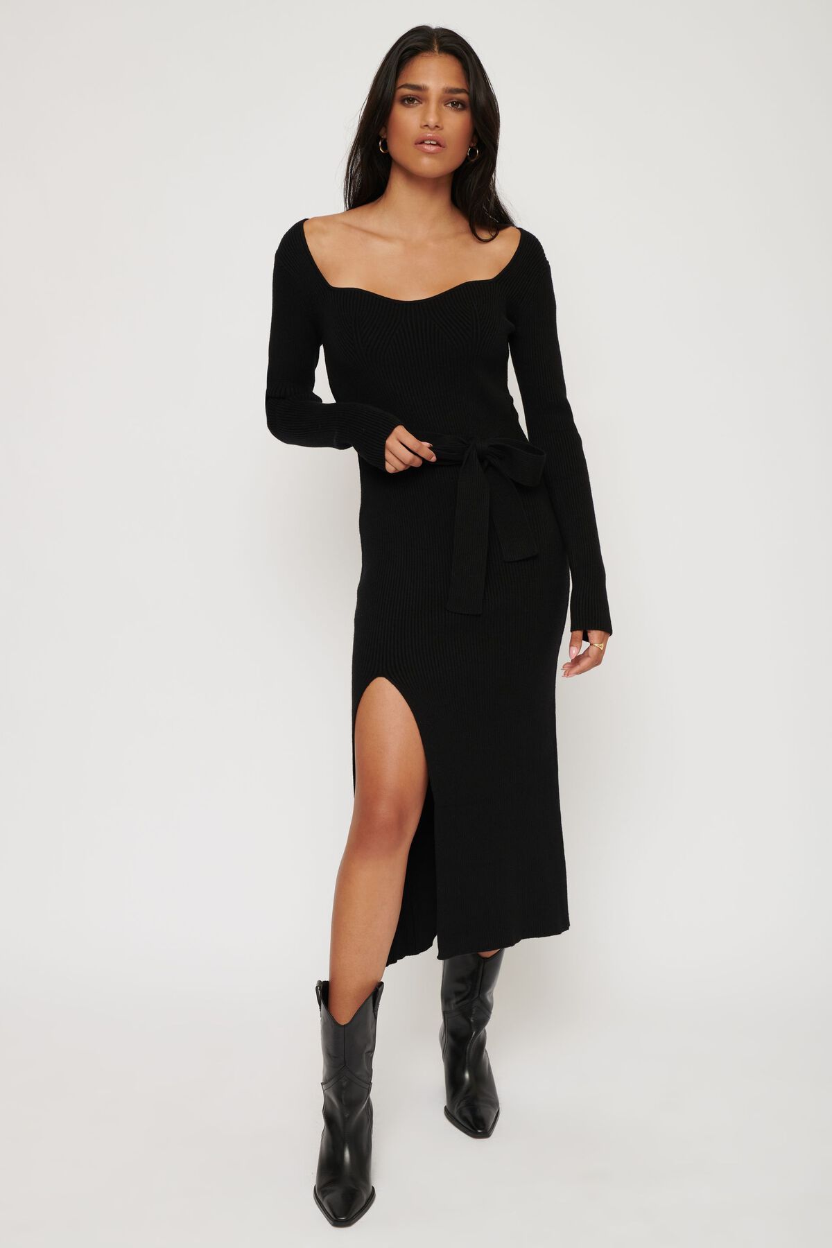 Bardot Sweater Dress | Dynamite Clothing