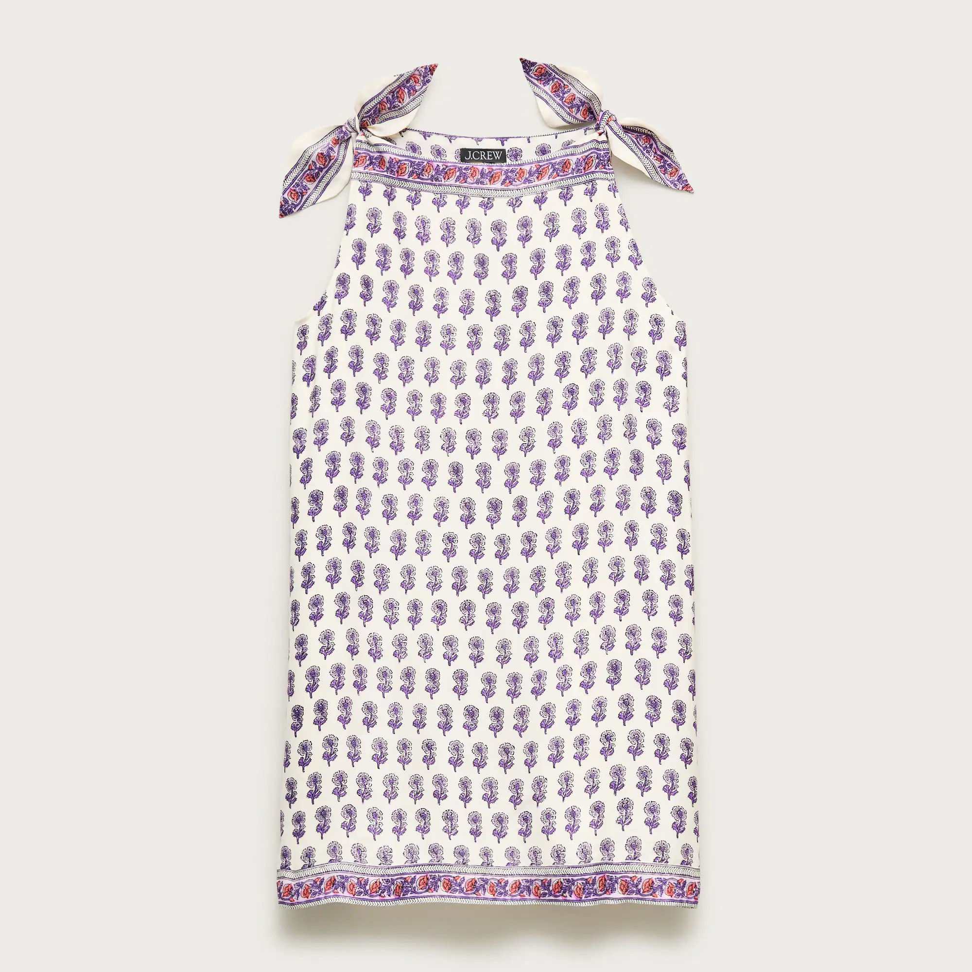 Sadie mini dress in lilac block print | J. Crew US
