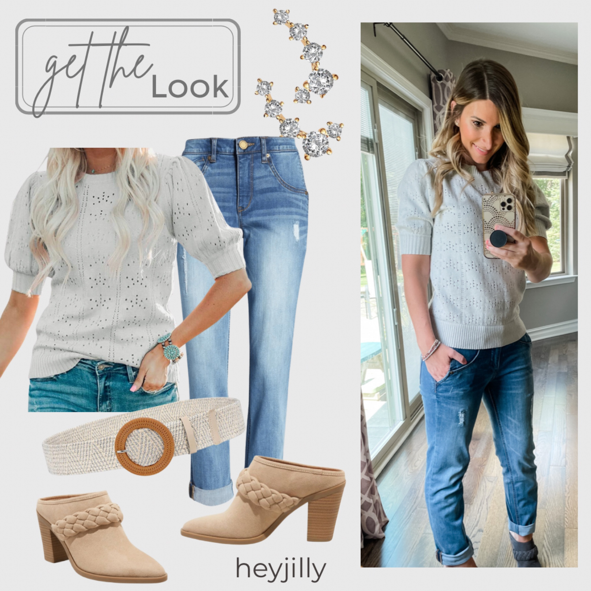 Fall outfit inspo. Shortsleeved sweater, denim, and booties. 


#LTKstyletip #LTKshoecrush #LTKunder100