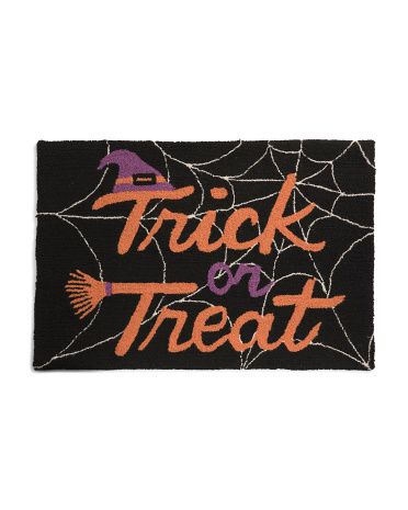 27x40 Wool Blend Trick Or Treat Hooked Rug | TJ Maxx