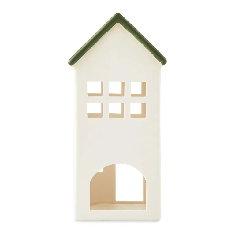 Holiday Time White House Black Roof Tabletop Christmas Decorations, 2 Pack - Walmart.com | Walmart (US)