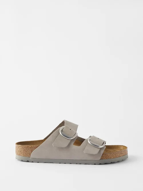 Birkenstock - Arizona Leather Sandals - Womens - Light Grey | Matches (UK)
