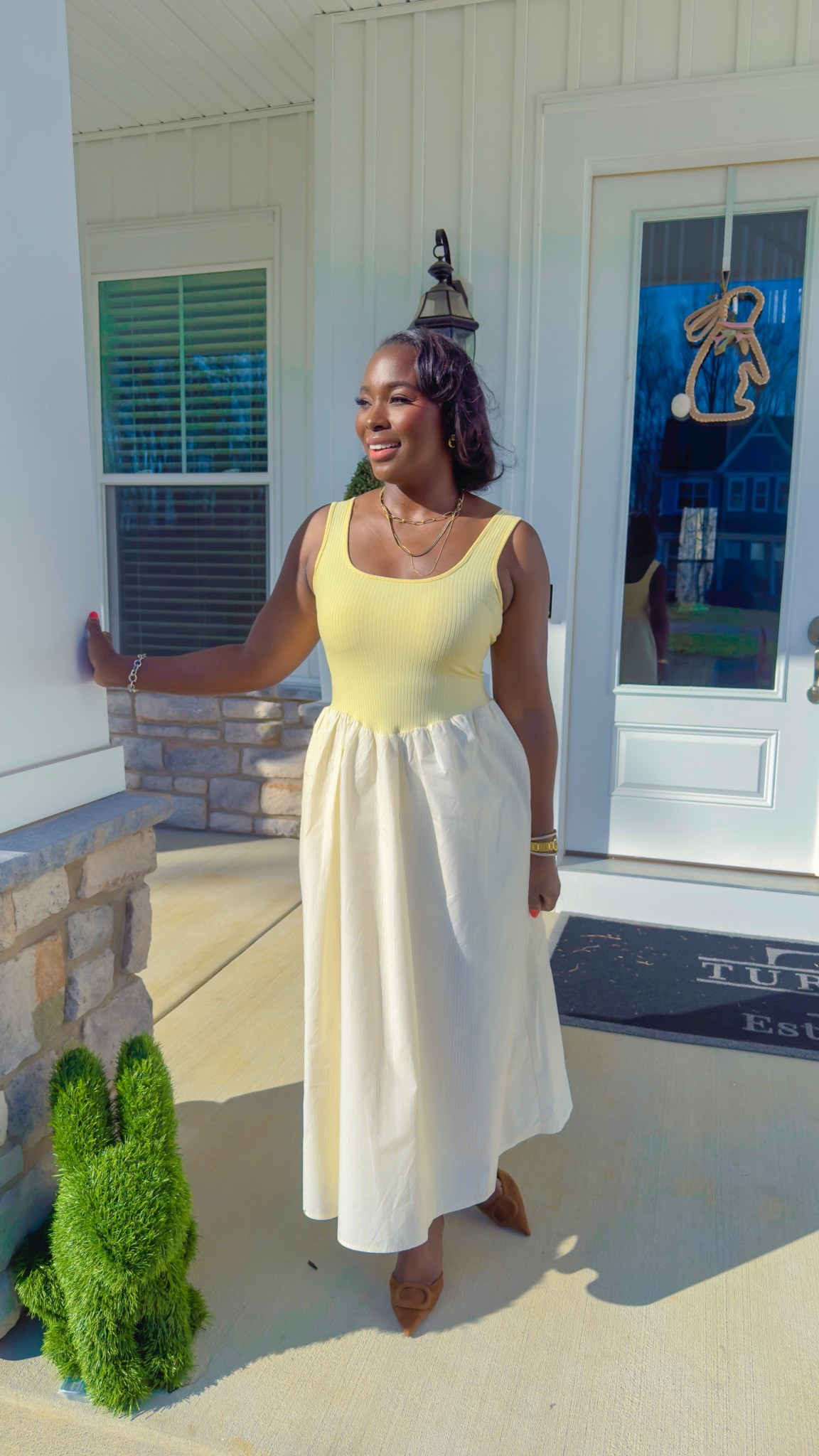This spring dress is super cute and is currently on sale for 25% off at target. It’s perfect for brunch, Easter outfit or casual spring wear. Butter yellow dress, target style, vacation look 

#LTKTravel #LTKWorkwear #LTKgrwm