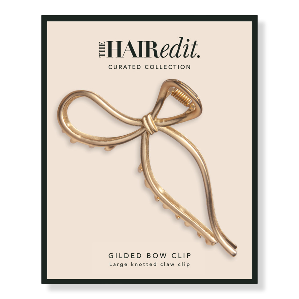 The Hair Edit Gold Gilded Bow Claw Clip | Ulta