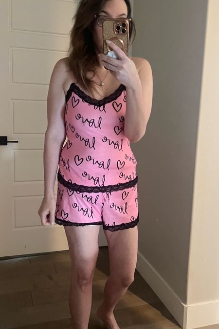 Hubby got me these cute PJS and I love them! BEFORE he just use to buy me this atrocious ugly porn-y lingerie LOL and he wondered why I never wore it... hmmm. 

BUT now he buys me cute things I'll actually wear, took him 19 years but he learned! There's hope out there girls! ;)

#LTKGiftGuide #LTKunder50 #LTKSeasonal