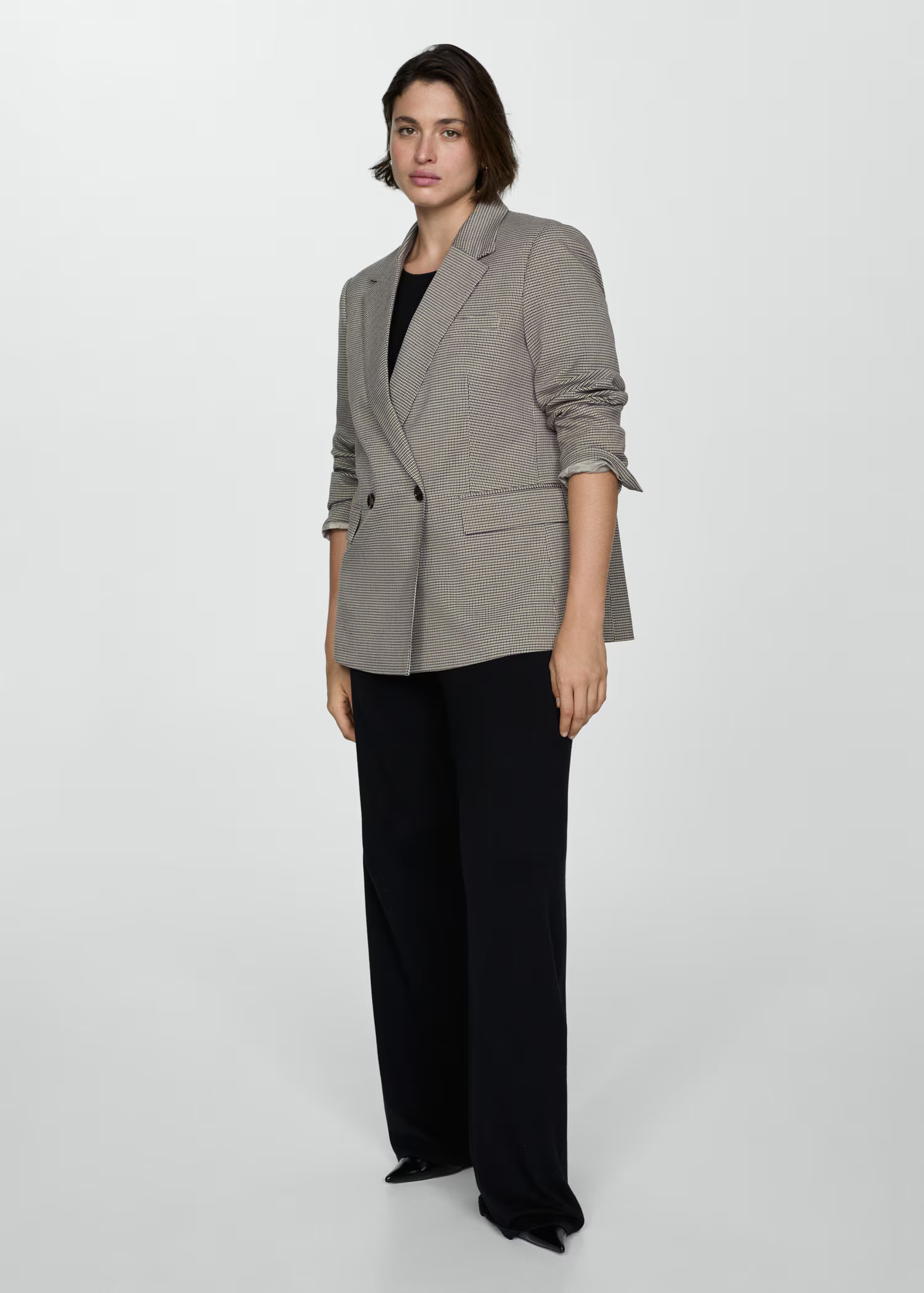 Doppelreihiger Blazer mit Knopf - Damen | MANGO Deutschland | Mango EU