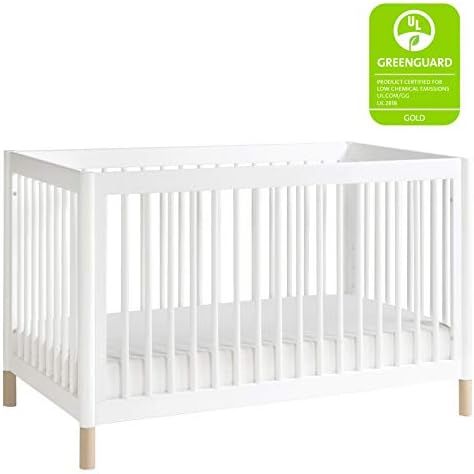 Babyletto Gelato 4-in-1 Convertible Crib with Toddler Bed Conversion in White and Washed Natural, Gr | Amazon (US)