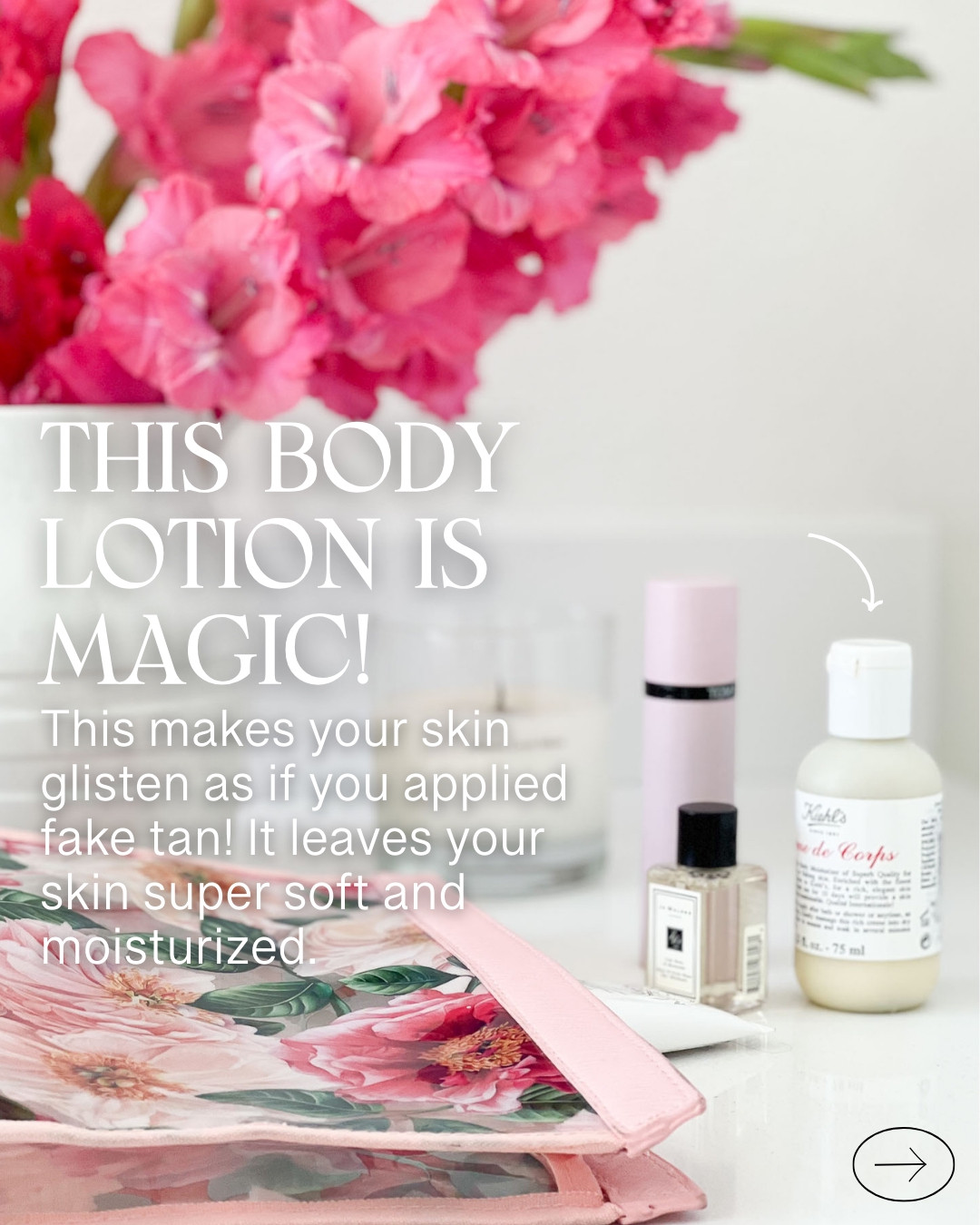 Always have this one with me. It goes on every vacation — a body lotion that you’ll love if you haven’t tried it already. It gives your arms and legs a lovely sheen, it feels nice, and it’s moisturizing! 

 #LTKmorningroutine #LTKOver40 #LTKFindsUnder50