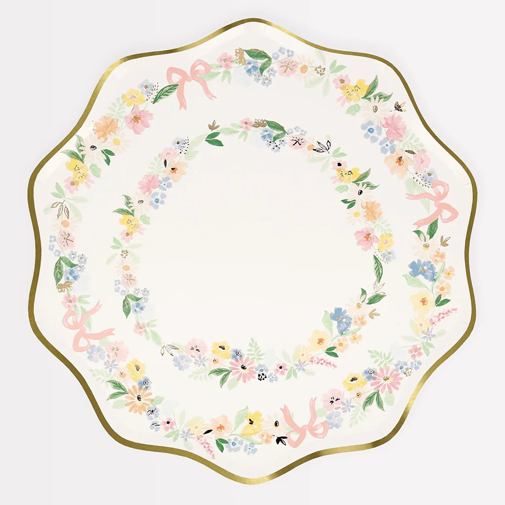 Meri Meri Elegant Floral Dinner Plates | Shop Sweet Lulu