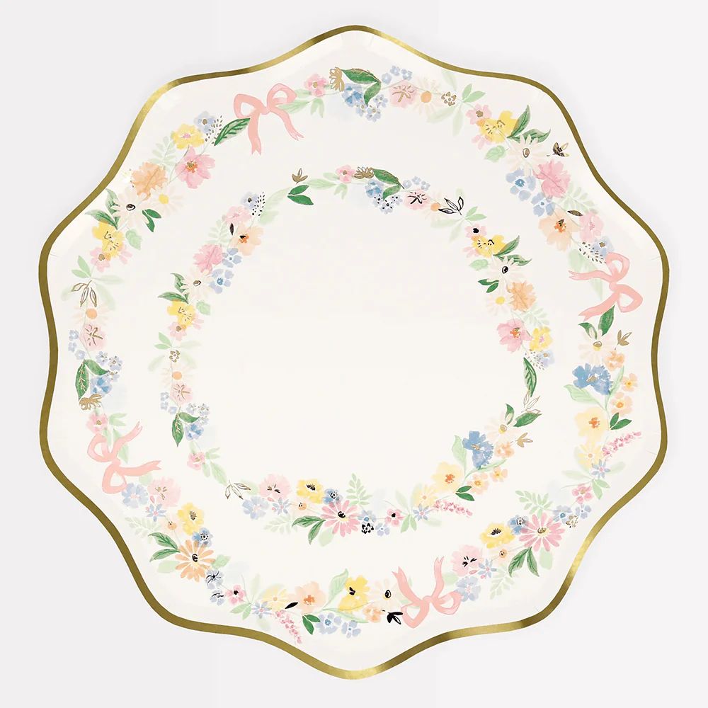 Meri Meri Elegant Floral Dinner Plates | Shop Sweet Lulu