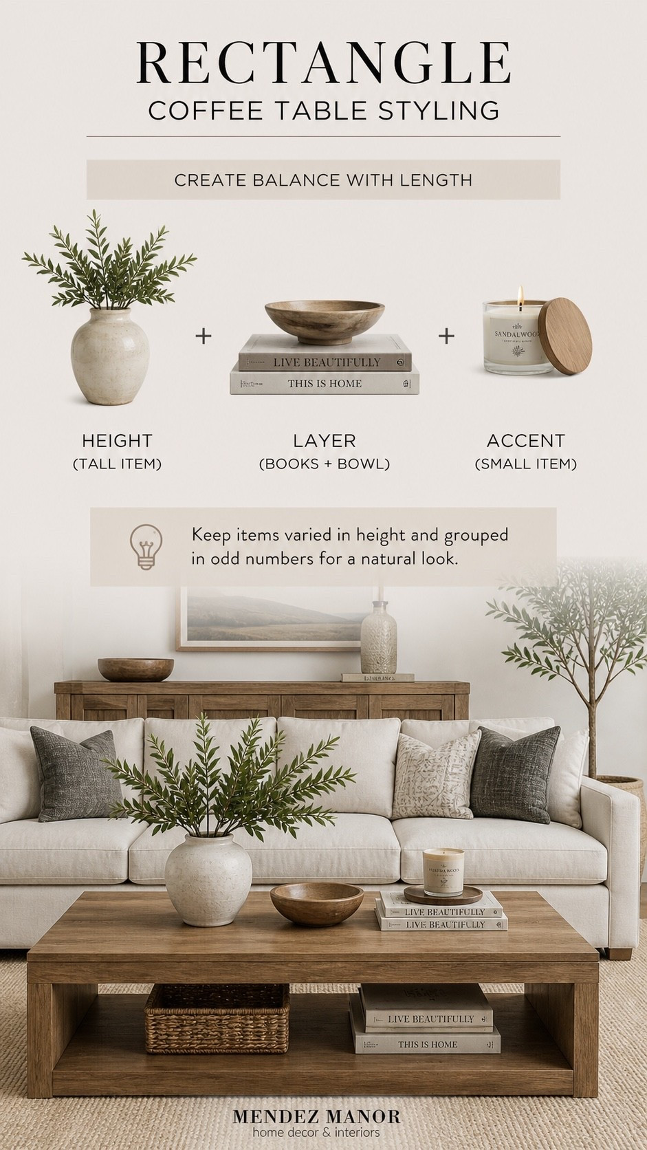Rectangle coffee table styling with our favorite tabletop accessories and home decor pieces.

#LTKHome