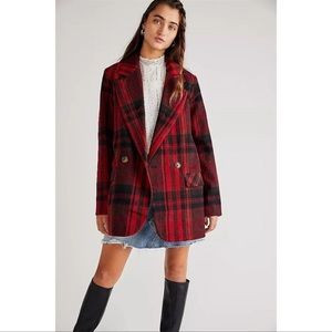Free People Mari Plaid Blazer | Poshmark