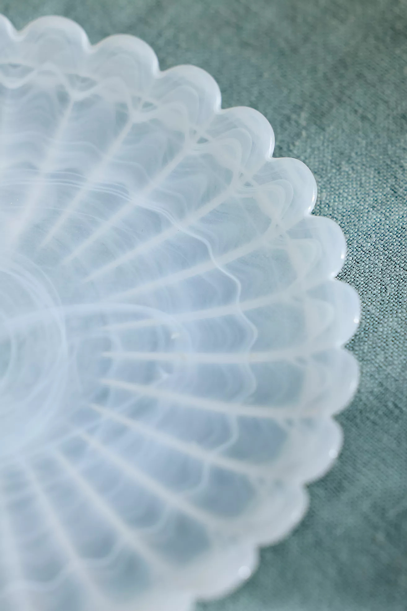 Scalloped Pearly Glass Plate | Anthropologie (US)