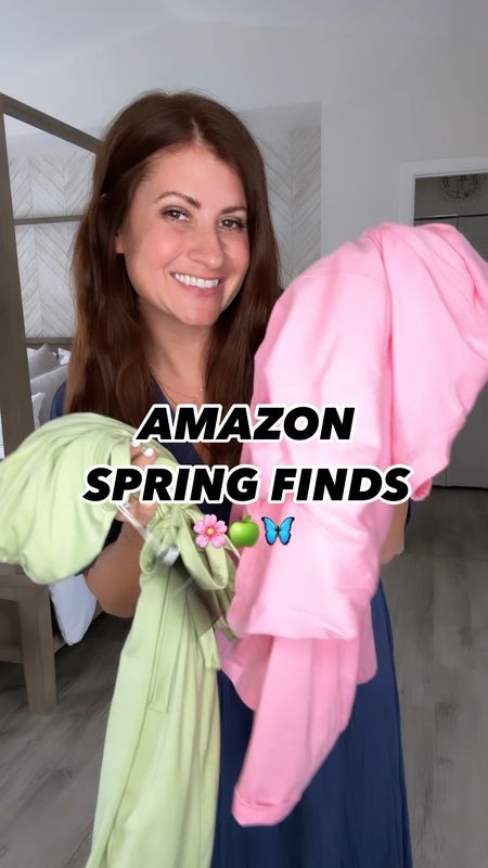 Amazon Spring Finds! 🌸🍏🦋 Sharjnf 3 is the comfiest  (and cutest) finds I’ll be wearing on repeat! 

Follow me for more affordable outfit inspo and Amazon finds! 

Wearing:
small in all 3

Use code: 
Green jumpsuit: 20QYJIM3 for 20% off through 4/28

Pink romper: 3087Z8M3 for 30% off though 4/28

#LTKstyletip #LTKfindsunder50 #LTKsalealert