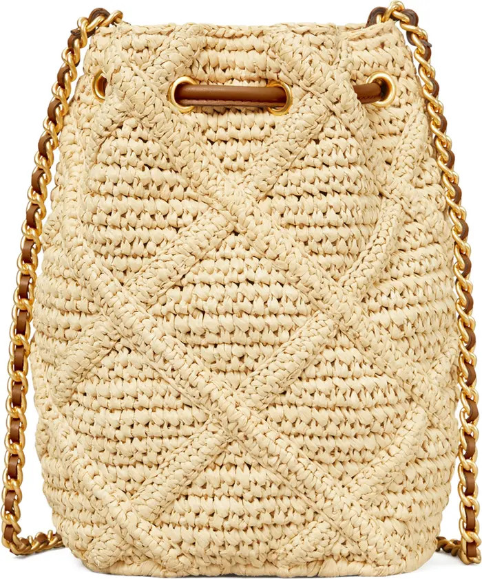 Fleming Soft Straw Crochet Mini Bucket Bag | Nordstrom
