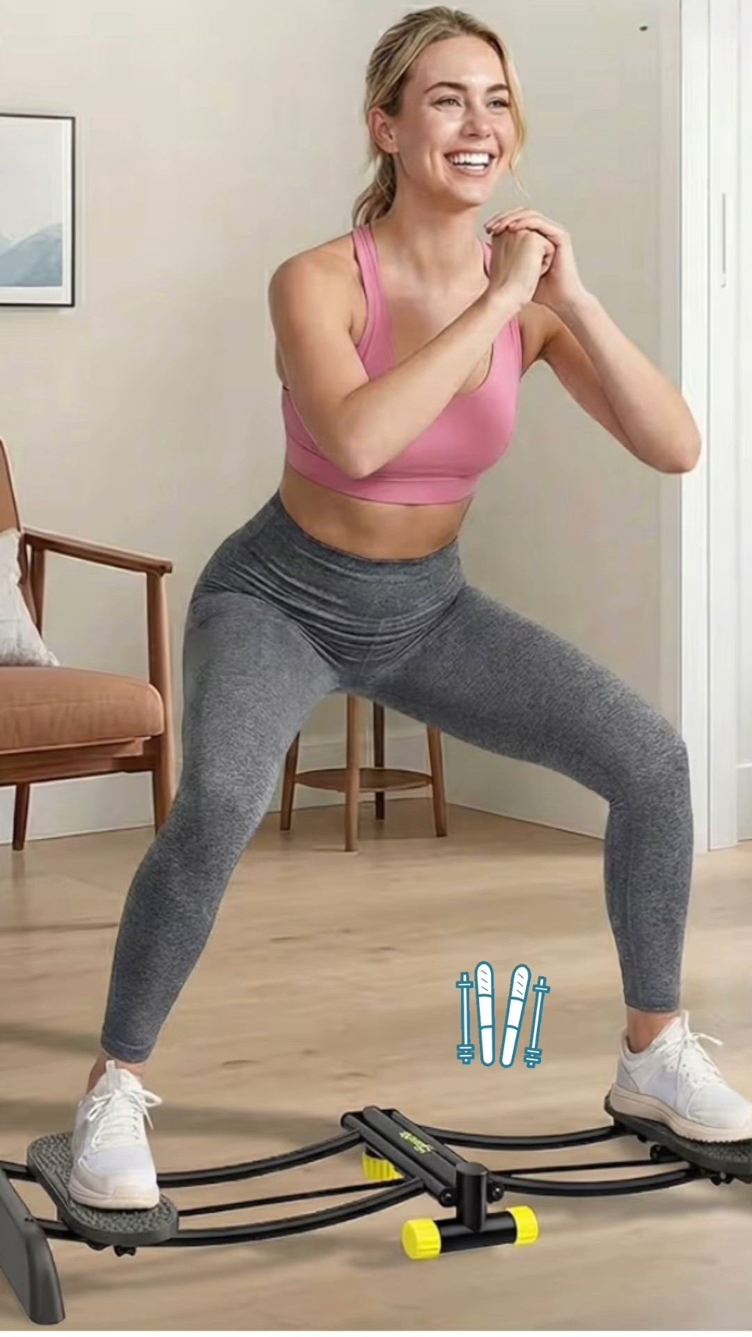 Turn any room into a full body workout zone with this at home ski trainer. Designed to help tone glutes, thighs, and core while boosting cardio, this compact slider mimics real ski movements for an effective and fun routine. Pair it with resistance bands for upper body training or take it to the floor for plank challenges that build strength and balance. With a non slip base and sturdy pedals, it keeps workouts safe and stable. No assembly required. Just unpack and get moving. The foldable design makes it easy to store when not in use, making it perfect for small spaces and busy schedules.
A simple, low impact way to stay active and sculpt from home.

#LTKselfcare #LTKfitnessgoals #LTKActive