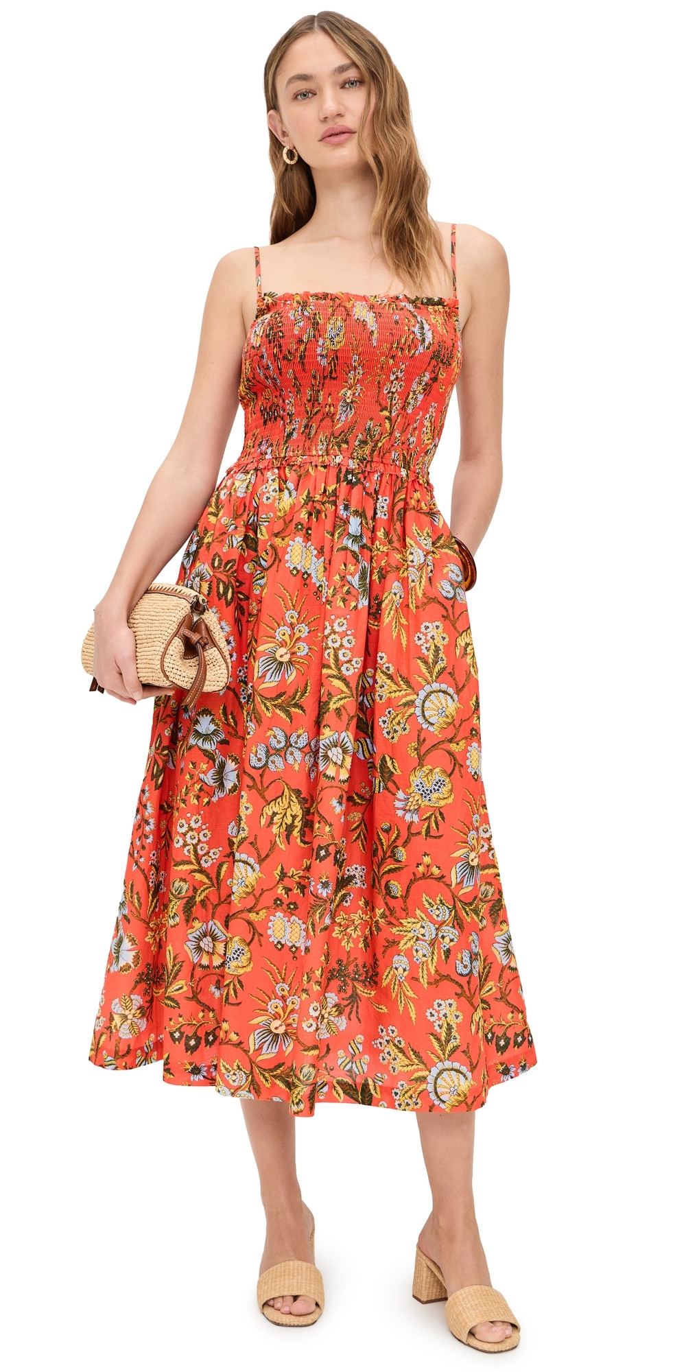 Cara Cara Carmen Dress Clover Orange S | Shopbop