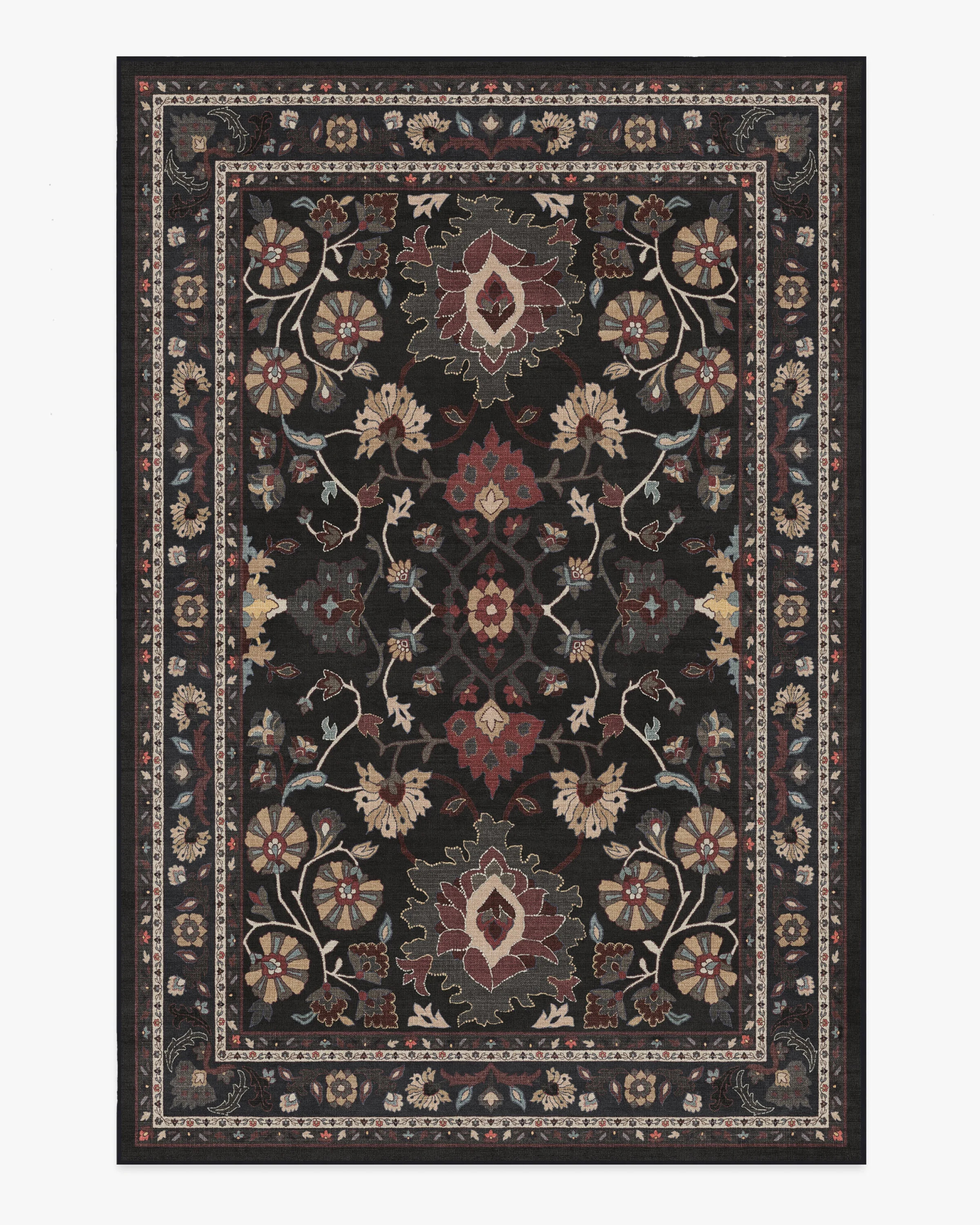 Calabria Black Multicolor Rug | Ruggable