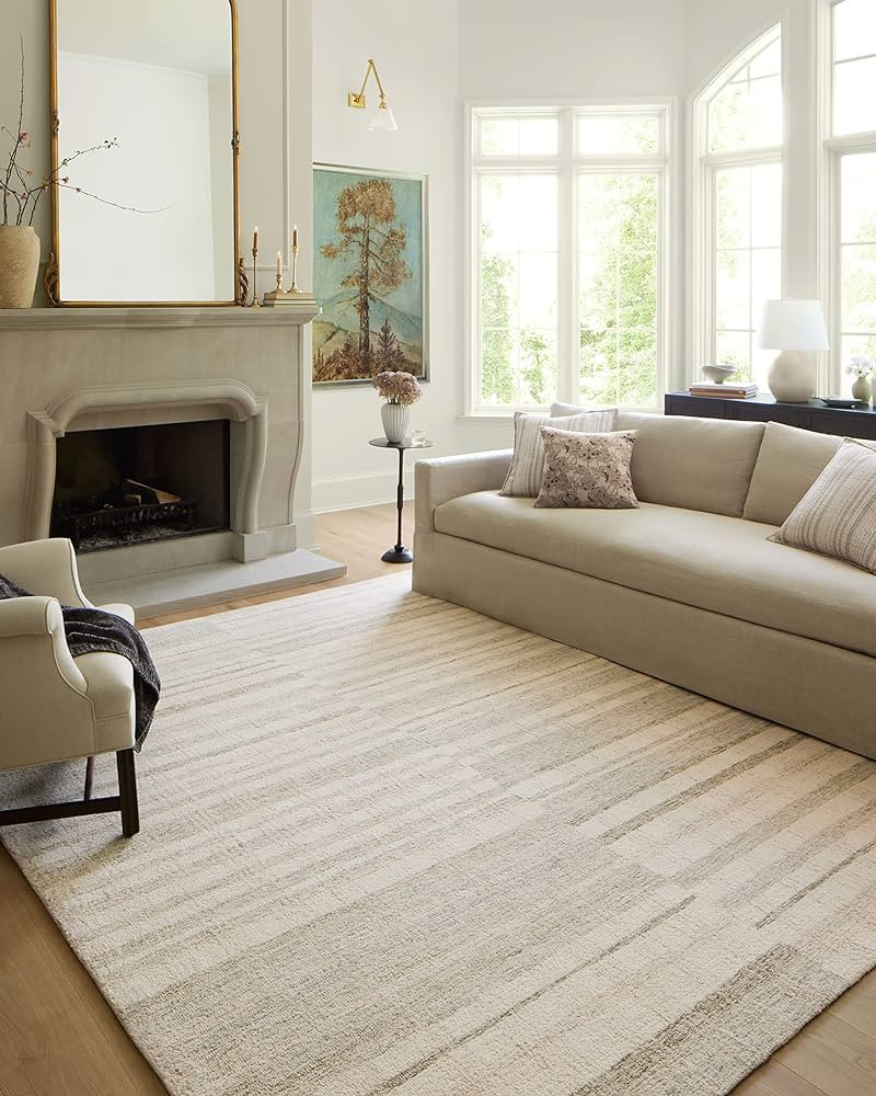 Loloi Chris Loves Julia Chris Collection CHR-02 Natural/Sage 8'-6'' x 11'-6'', .50" Pile Height, ... | Amazon (US)