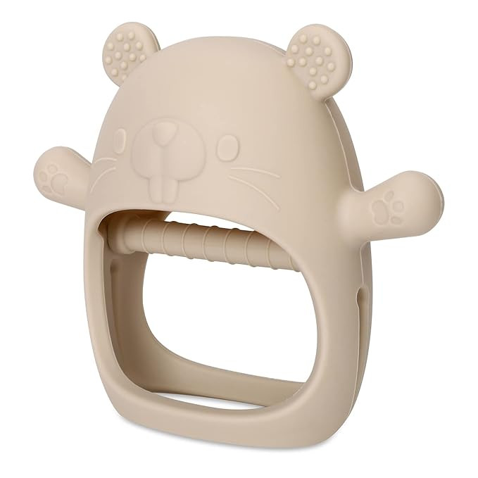 Socub Baby Teether Toy for Infants 12+ Months, Silicone Never Drop Silicone Mitten Teething Toy f... | Amazon (US)