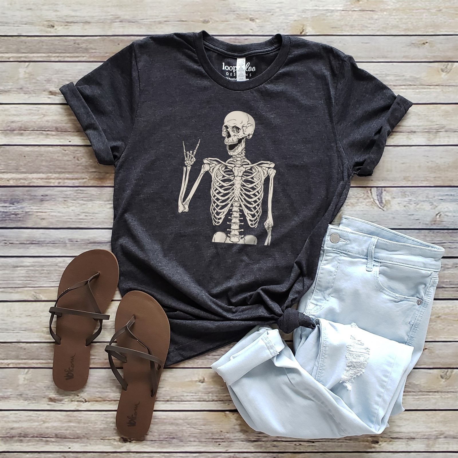 Spooky, Scary Skeleton Tees | Jane