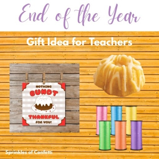 Gift idea for teachers! Just wrap the Bundt cake in ribbon and attach the tag!

#LTKfoodie #LTKvlog #LTKselfcare