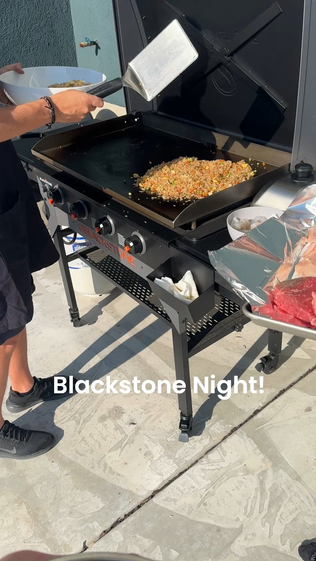 Blackstone night 🍴 We use this grill multiple times a week + linking our must-have tools for easy dinners! 
#blackstonecooking #grillingseason #outdoorcooking #weeknightdinner #kitchenmusthaves

#LTKHome #LTKSeasonal #LTKSaleAlert