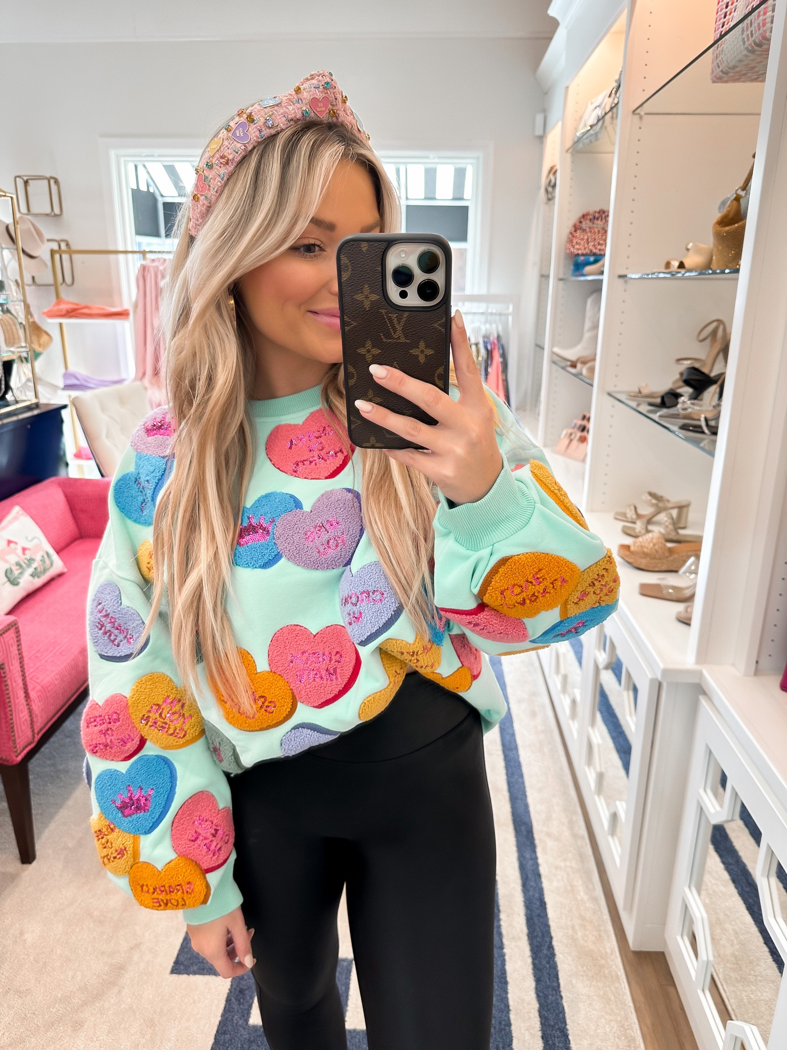 Valentine’s Day try on 
Queen of Sparkles
Buddy Love 
Candy hearts sweater
Beaded Valentine’s Day headband 


#LTKstyletip #LTKSeasonal #LTKunder100