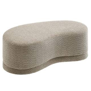 Nimbus 48 in. Upholstered Ottoman Bench in Oat | The Home Depot