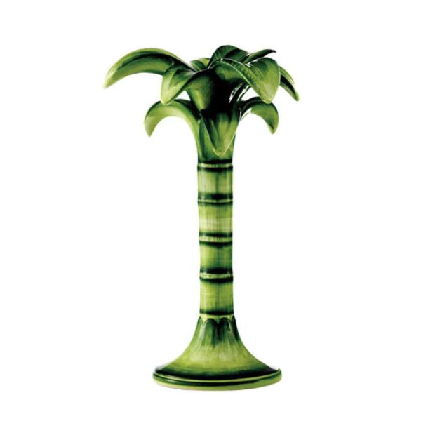 Palm Tree Candle Holder, Green | The Avenue