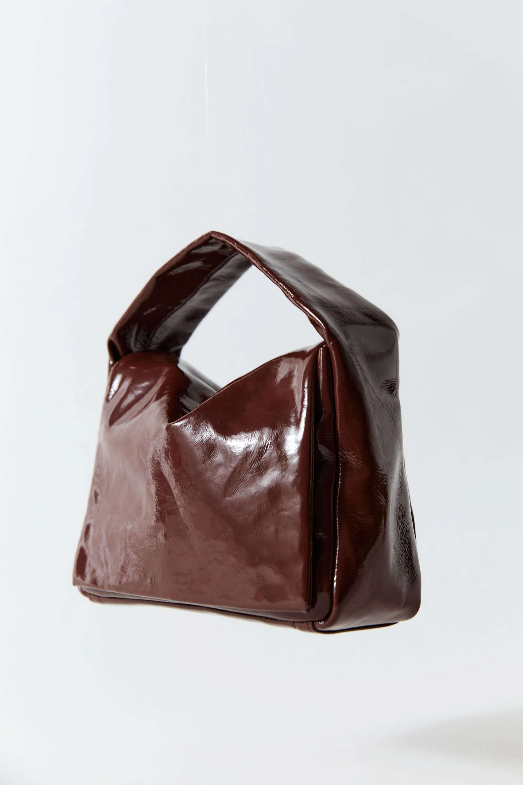 Petit Soft Satchel - Patent Liqueur | St. Agni (US, UK, EU)