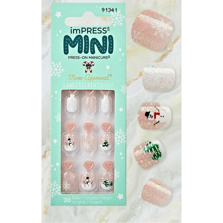 imPRESS Holiday Press On Nails Frosty 91341 | Walmart (US)