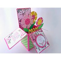 Happy Mothers Day Pop Up Card, Box Gift Card Holder, For Mom | Etsy (US)