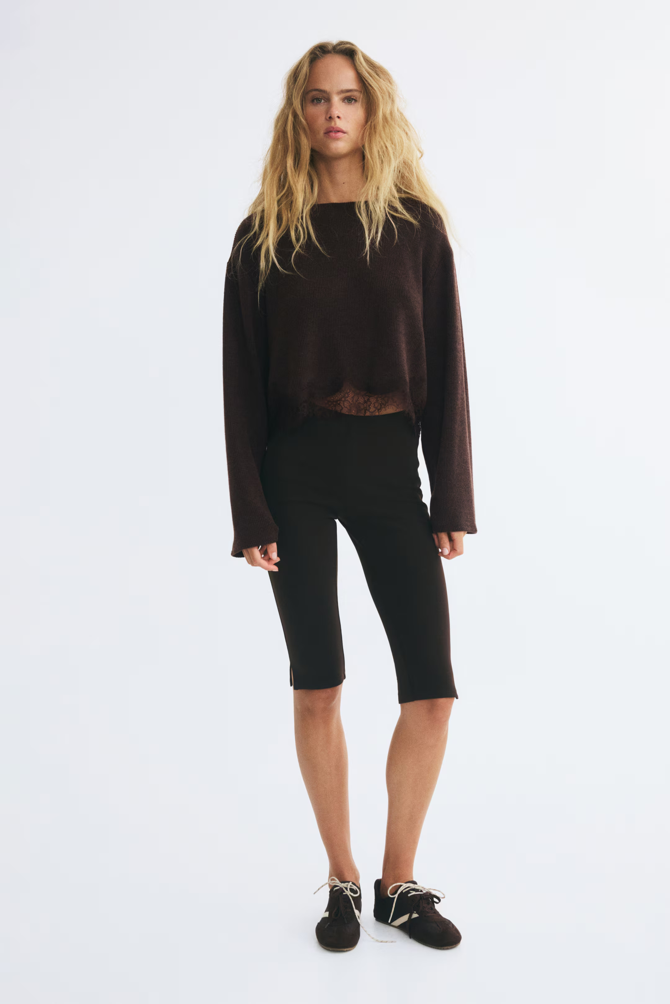 Loose-Fit Lace-Trimmed Top | H&M (US, CA, MX)