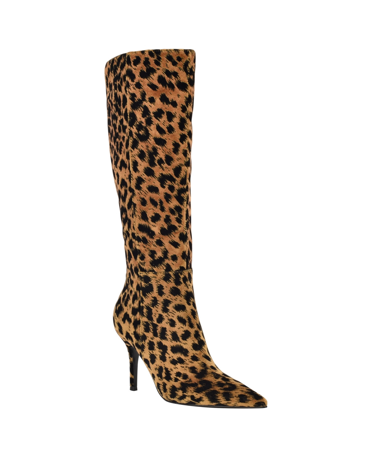 Guess Women's Gressa Tall Pointed Toe Stiletto Boots - Leopard | Macy's