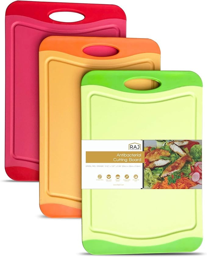 Raj Plastic Cutting Board Reversible Cutting board, Dishwasher Safe, Chopping Boards, Juice Groov... | Amazon (US)