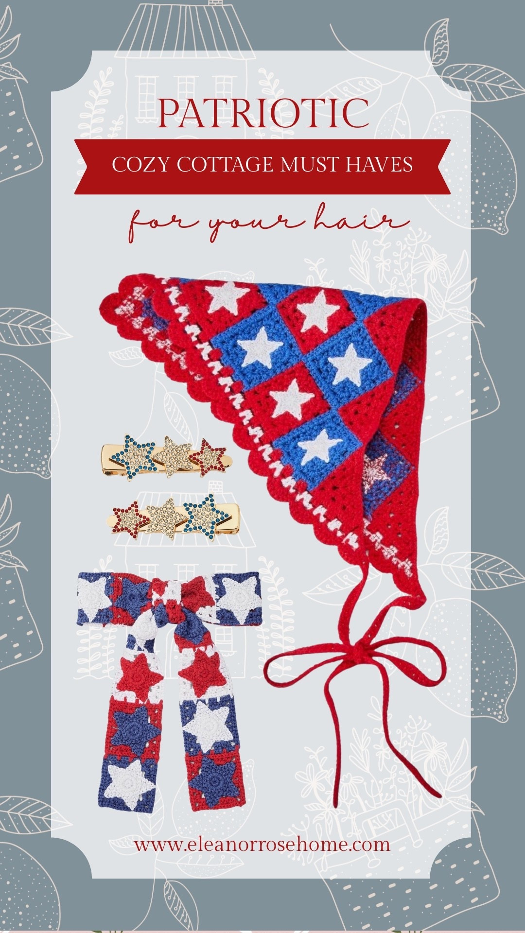 Patriotic cozy cottage must haves for your hair.

#LTKSeasonal