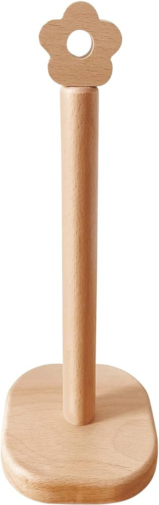 Paper Towel Holder, Wooden Kitchen Roll Stand Organizer Free Standing, Housewarming Gift Present for | Amazon (US)