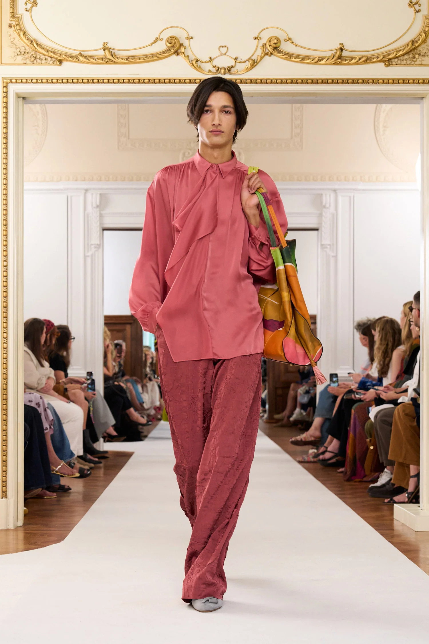 Gesture Silk Blouse - Rosewood | Ulla Johnson