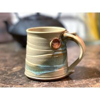 Pottery Mug, Handmade Stoneware Coffee/Tea Mug in Morning Zen Satin Matte Glaze | Etsy (US)