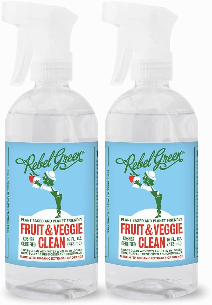 Rebel Green Fruit & Veggie Clean - Plant-Based Produce Cleaner - Natural Fruit and Vegetable Wash... | Amazon (US)