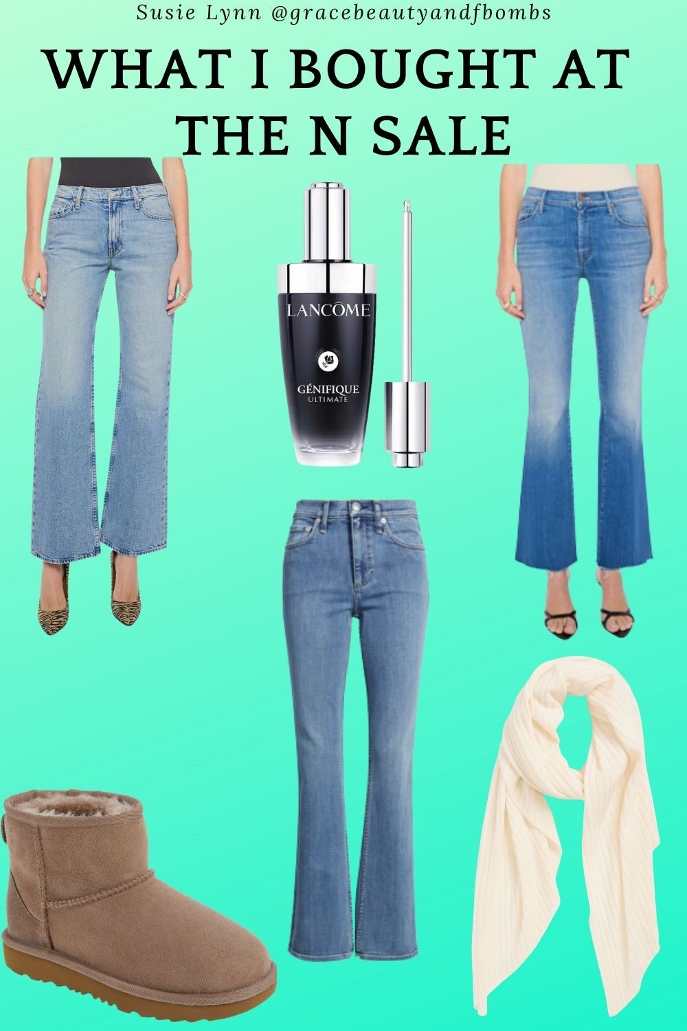 The N Sale is open to all Influencer Card Holders. I hopped on right at 10:01 PM MST when it started last night and grabbed three pairs of jeans I've been eyeing! I also grabbed my favorite Lancome serum and a cashmere scarf that looks like the perfect accessory for travel. You can use it as a wrap over a dress on a chilly night, or as a scarf on a cold plane! And then I grabbed some new winter boots for Winnie!
#NSale #nordstromanniversarysale @nordstrom #Nsalefinds #motherdenim #lancome #ugg

#LTKSaleAlert #LTKSeasonal #LTKOver40