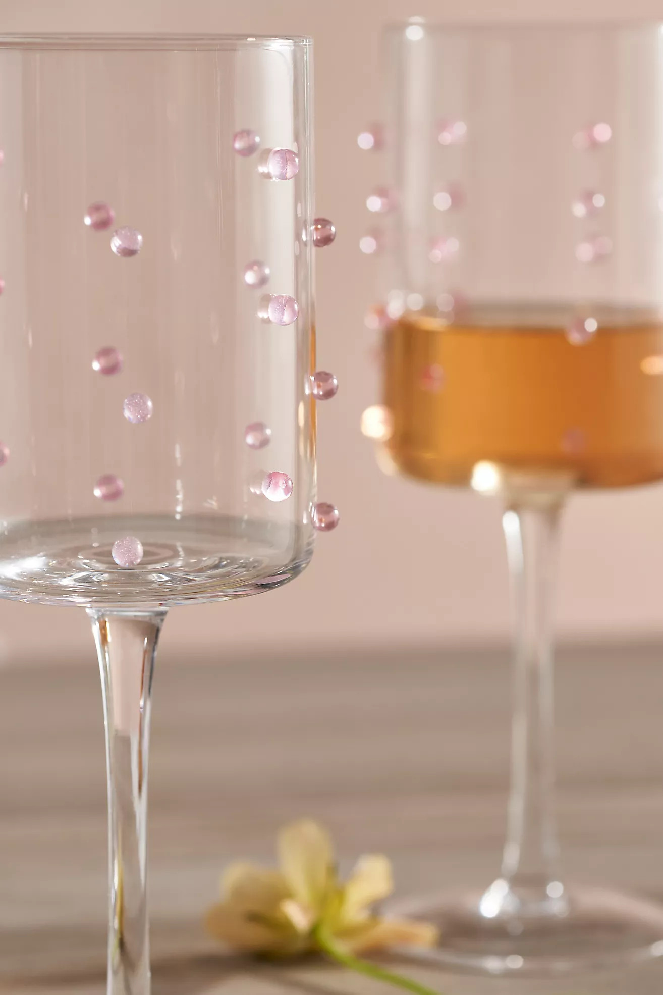 Pink Confetti Wine Glasses, Set of 2 | Anthropologie (US)