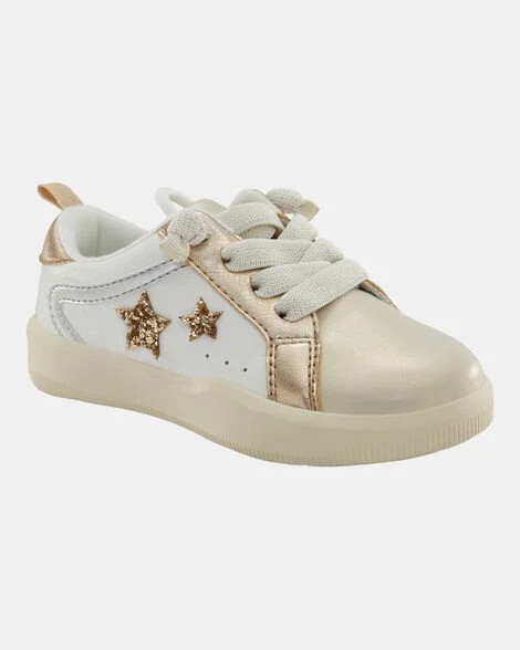 Toddler Metallic Star Sneakers - Gold | Carter's Inc