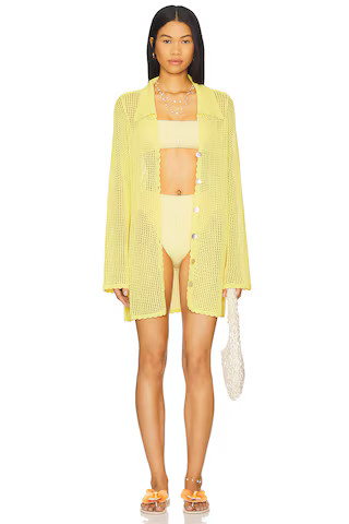 Show Me Your Mumu Button Up Coverup in Pale Yellow from Revolve.com | Revolve Clothing (Global)